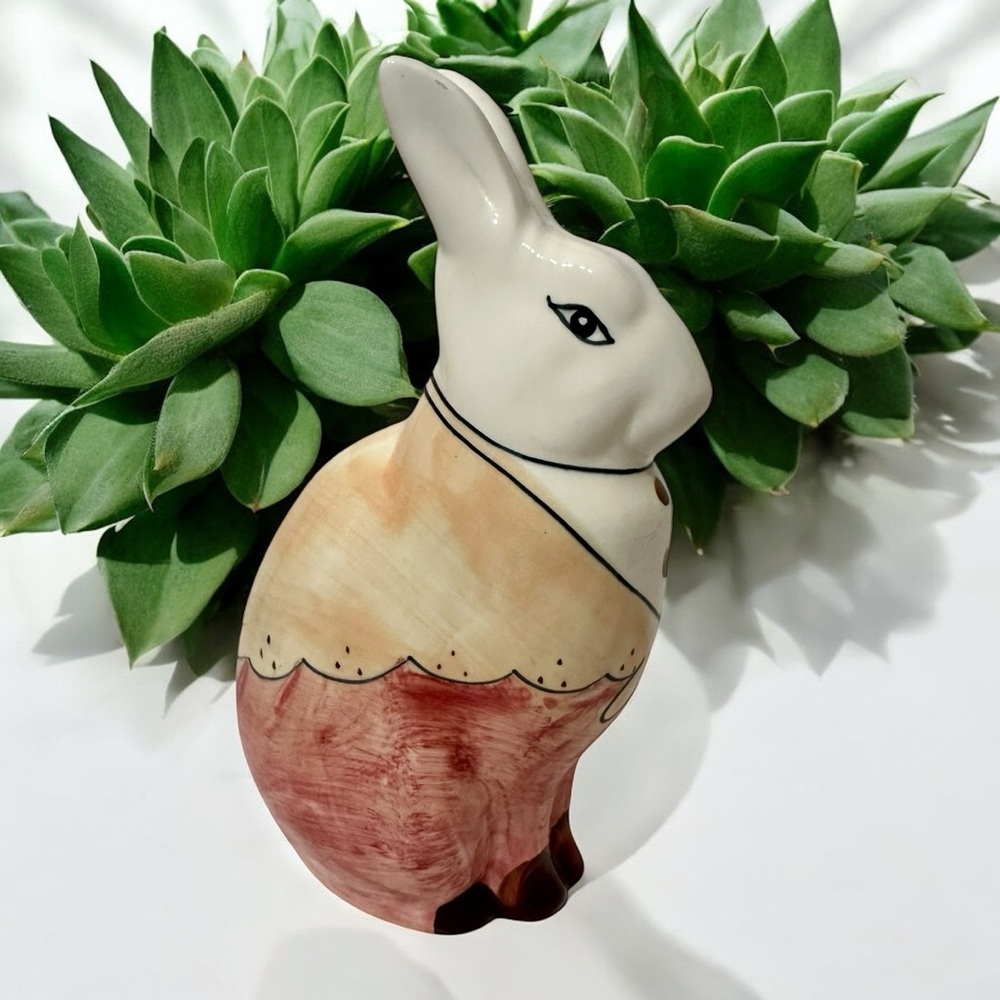 Vintage Enesco Rabbit Coin Bank